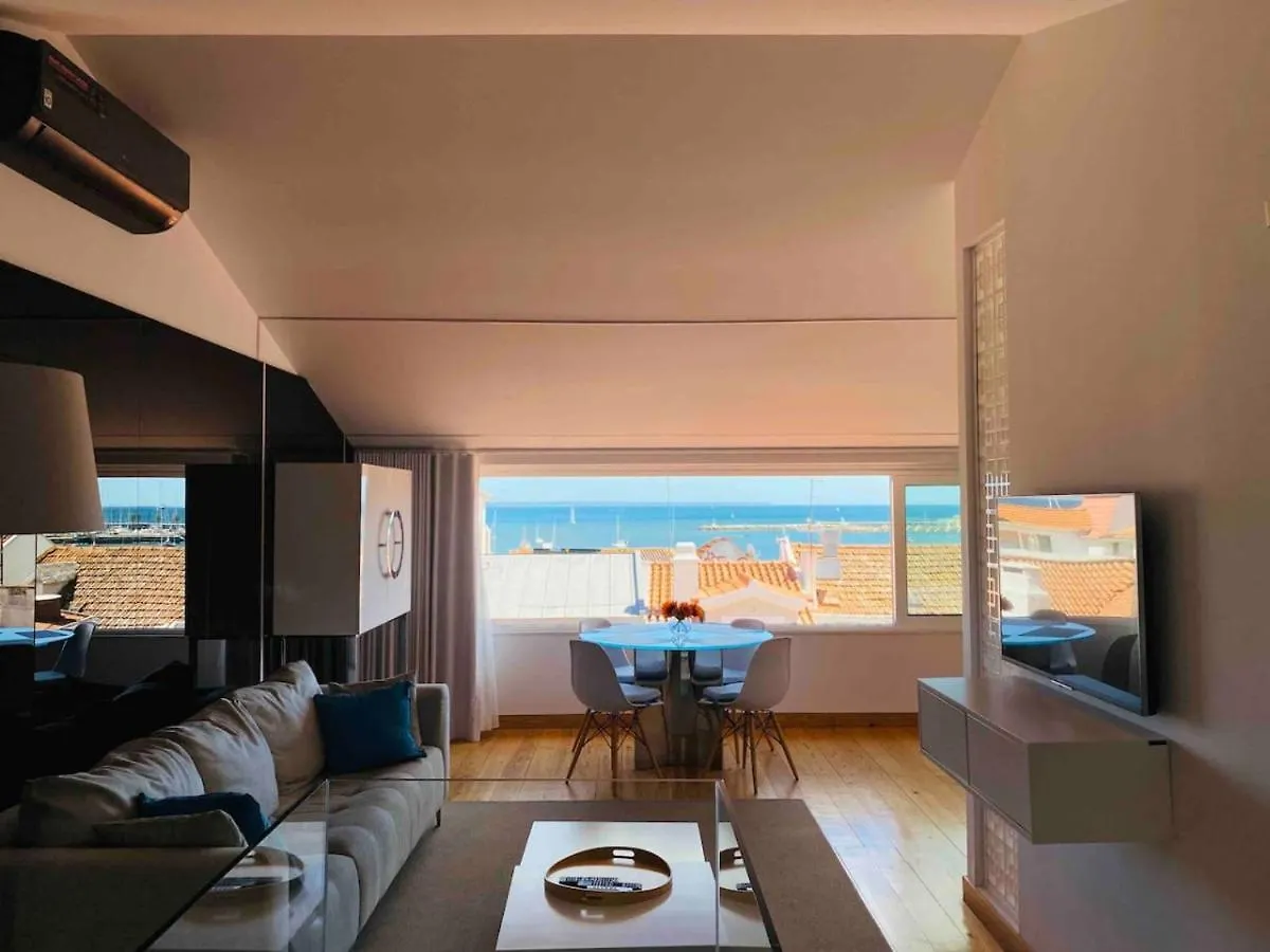 Sea View Loft 30 Secs To Beach In Historic Old Town Cascais Apartment